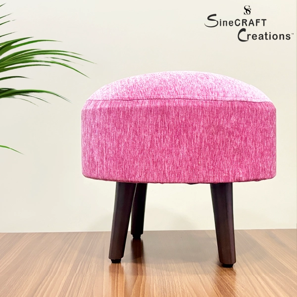 Ottoman Stool Pink Seating